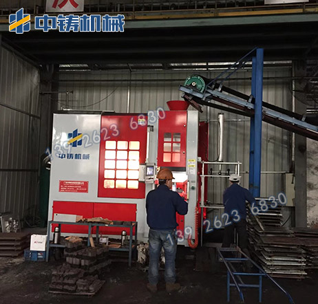 全自動(dòng)水平無(wú)箱造型機(jī)案例2